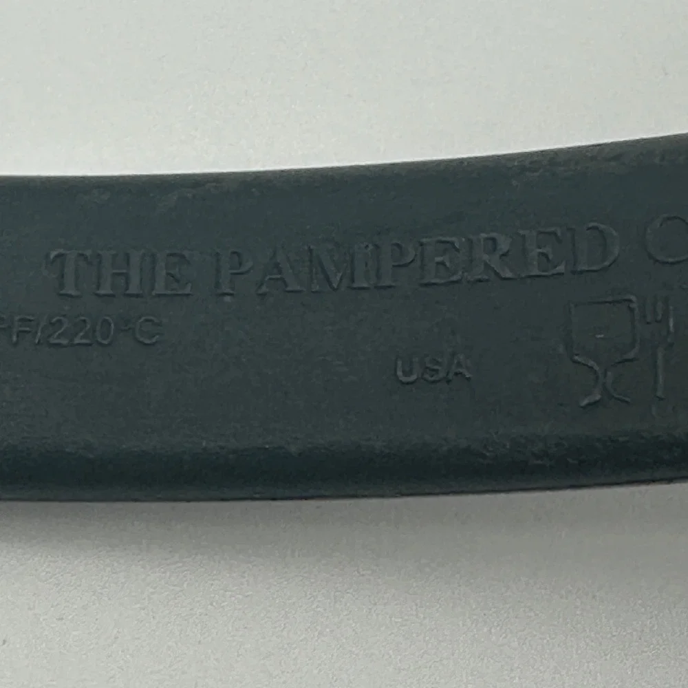 Pampered Chef Black Nylon Slotted Turner Spatula Heat Resistant 428F USA Made